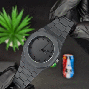 Black Arabic Aura Men's Watch